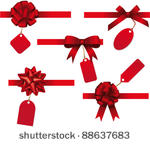 bow collection with price tag....