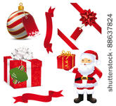 christmas icons. vector