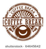 grunge stamp with coffee cup...