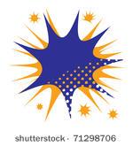 abstract color star burst ...