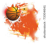vector background of basketball ...
