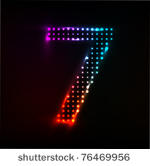 vector   disco lights number 7
