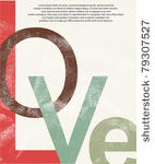 old love print background
