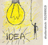 concept bulb drawing