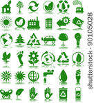 set of ecology icons