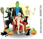 halloween party a vector...