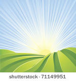 illustration of idyllic green...