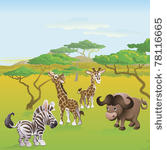 cute african safari animal...