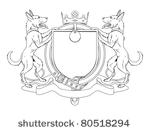 dog pets heraldic shield coat...