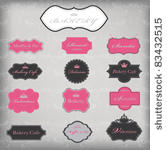 vector set of 13 vintage frames ...
