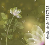 beautiful flower green...