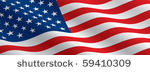 american flag flowing