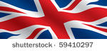 british flag flowing