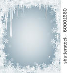 winter background with frame of ...