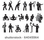 icons of activities of people...