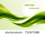 abstract background   green wave