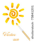logo   sun and paintbrush...