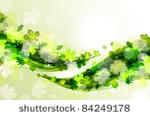 summer background with green...