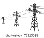 high voltage power lines....