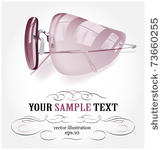 pink sunglasses icon