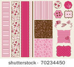 scrapbook flower set