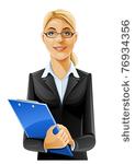 beautiful business woman with...