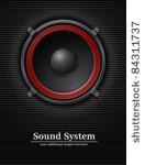 sound loud speaker vector...