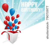 illustration for happy birthday ...