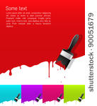 banner with dripping paint....