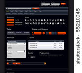 website web design elements...