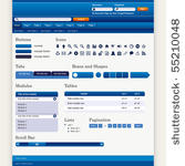website web design elements...