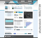 website web design elements...