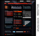 website web design elements...