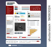 website web design elements...