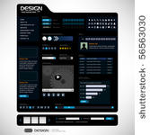 website web design elements...