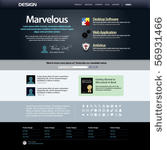 website web design elements...