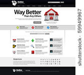 website web design elements...