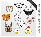 domestic animal cute cartoon
