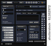 website web design elements...