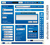 website web design elements...