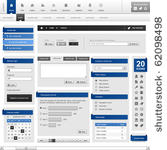 web design element frame...