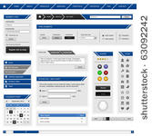 website web design element...