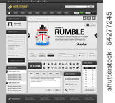 web website element design...