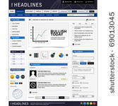 web website design element...