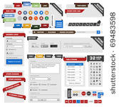 website web design frame vector
