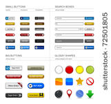 web design button element