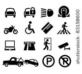 car park parking area sign...