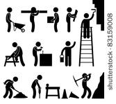 man people working construction ...