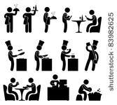 man people restaurant waiter...
