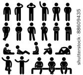 man basic posture people...